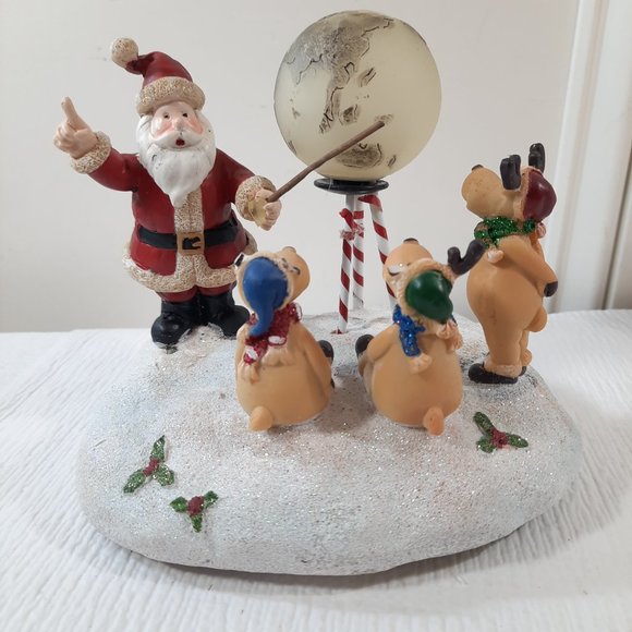 Nature's Mark Animated Santa's Reindeer Flight School DOES NOT WORK READ/BROKEN - Picture 2 of 14